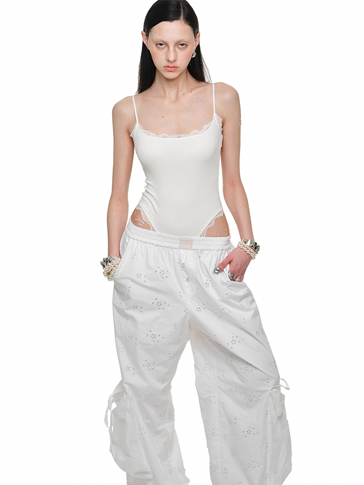 Lace Knit Bodysuit - CHINASQUAD