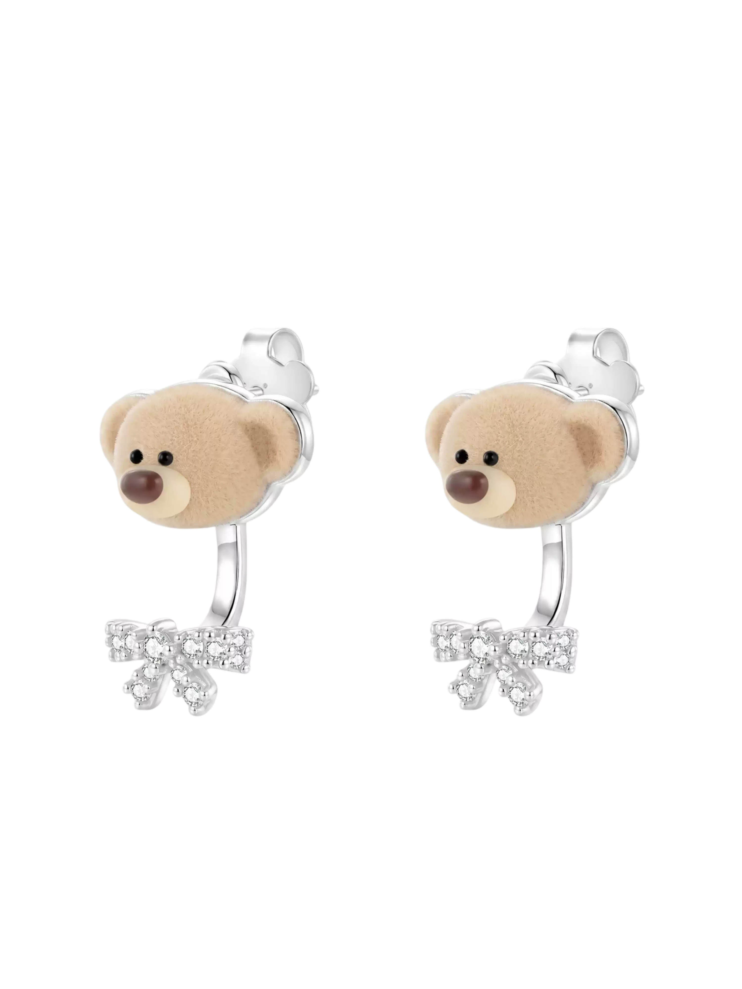 Bow Bear Stud Earrings