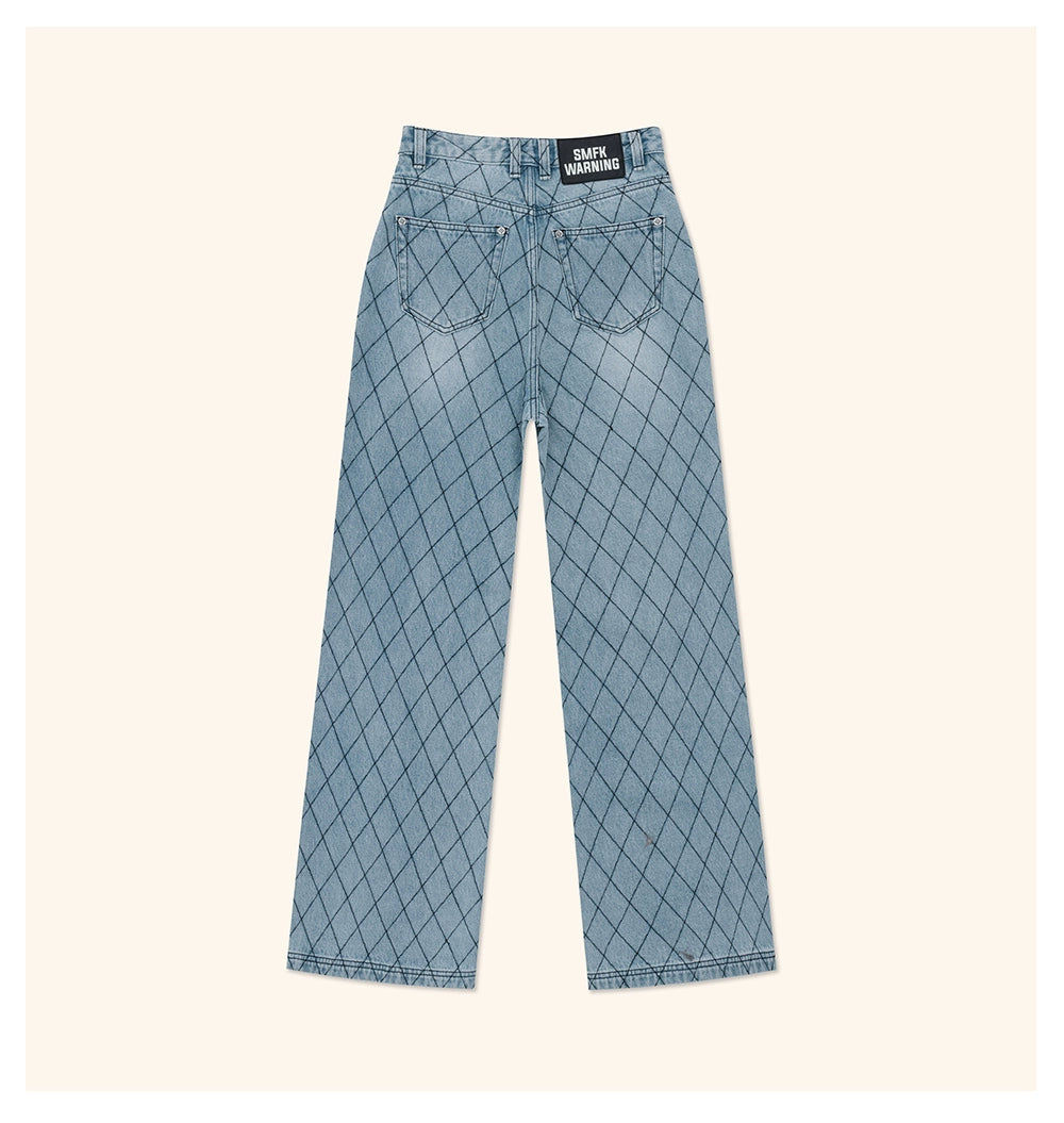 Wild World Wild Fence Wide Leg Jeans - CHINASQUAD