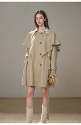 Comfy Chestnut Trench Coat - CHINASQUAD