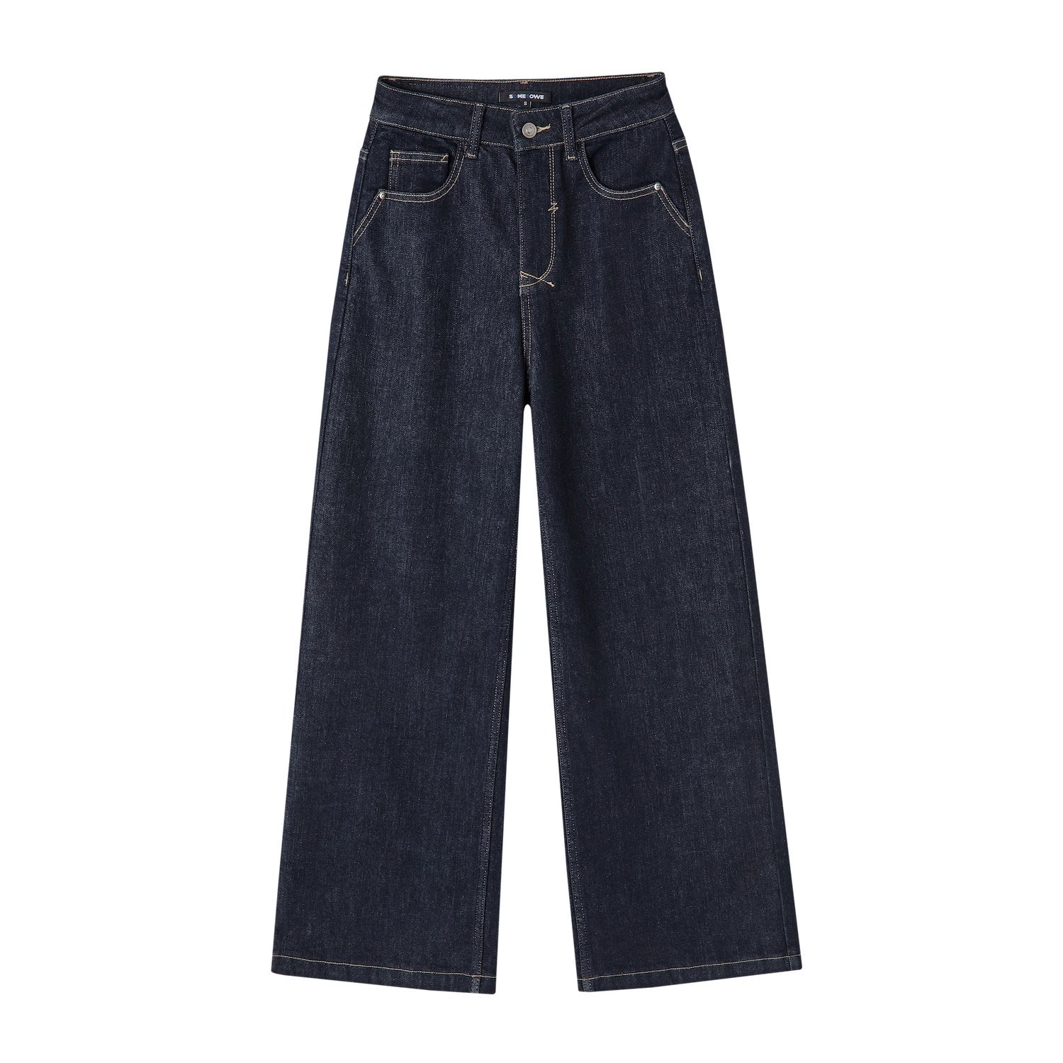Fleece-Lined Stretch Straight Jeans
