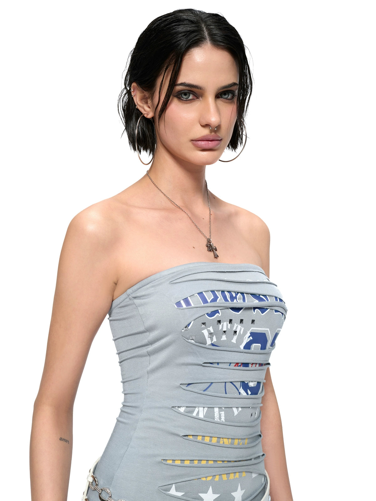 Punk Studded Bodycon Dress