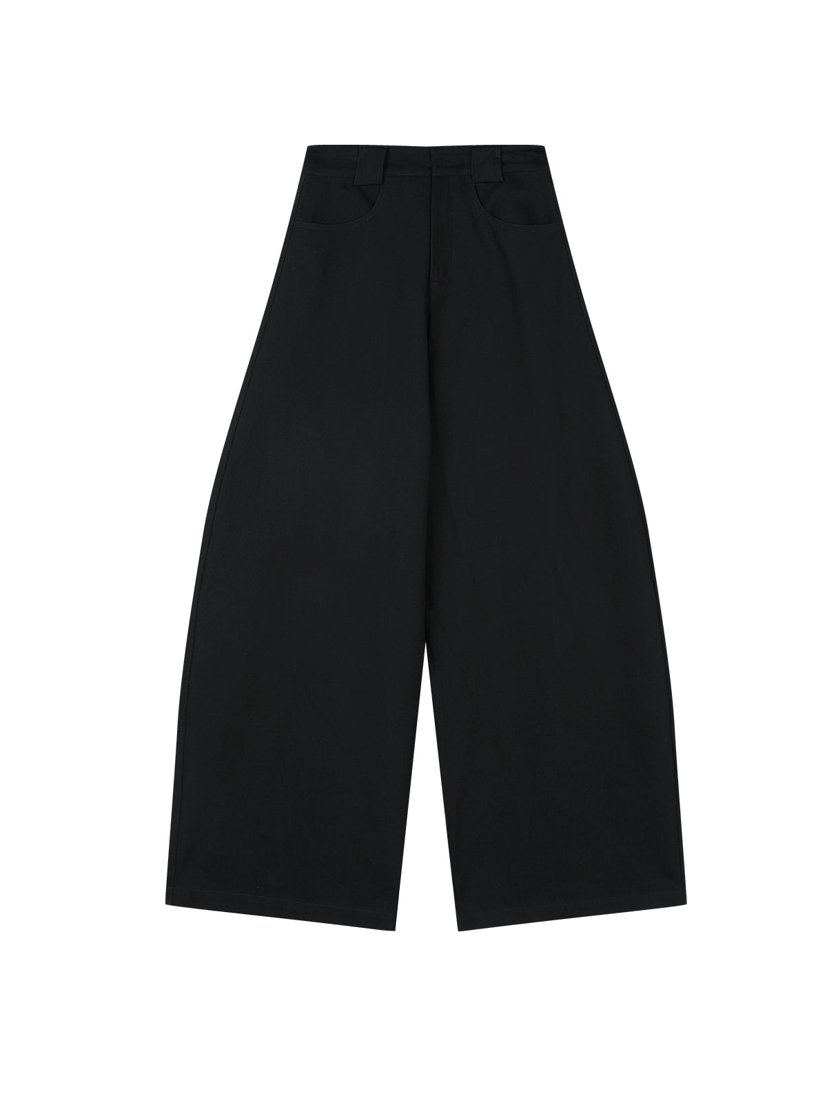 Black Wide-Leg Pants - CHINASQUAD