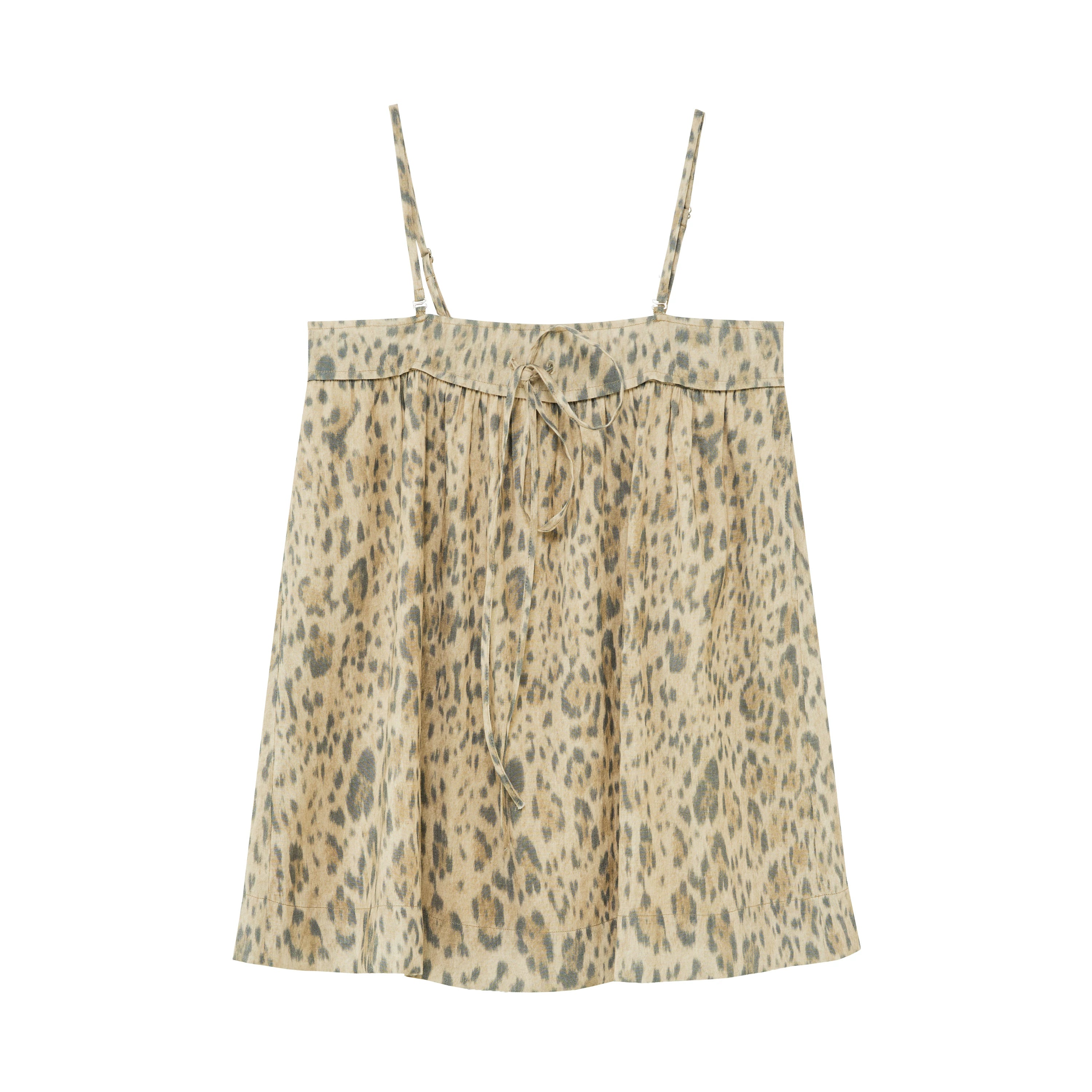 Lyocell Linen Leopard Top
