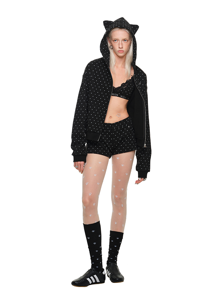 Cat Paw Hooded Sweatshirt - CHINASQUAD