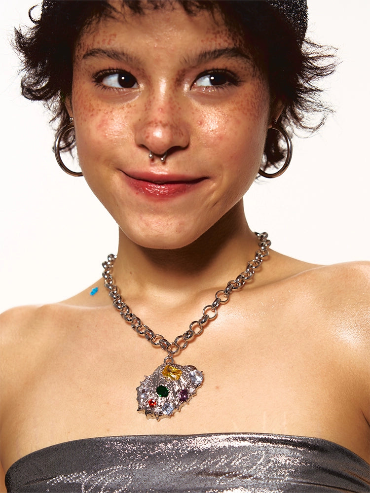 Original Colored Diamond Dopamine Shell Necklace - CHINASQUAD
