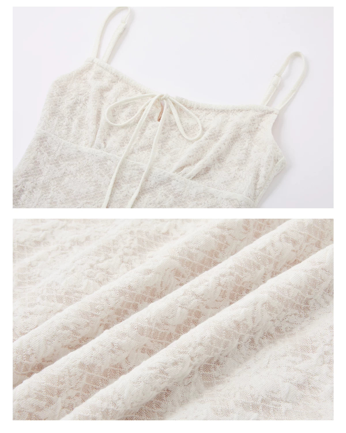 Jacquard Texture Slip Dress