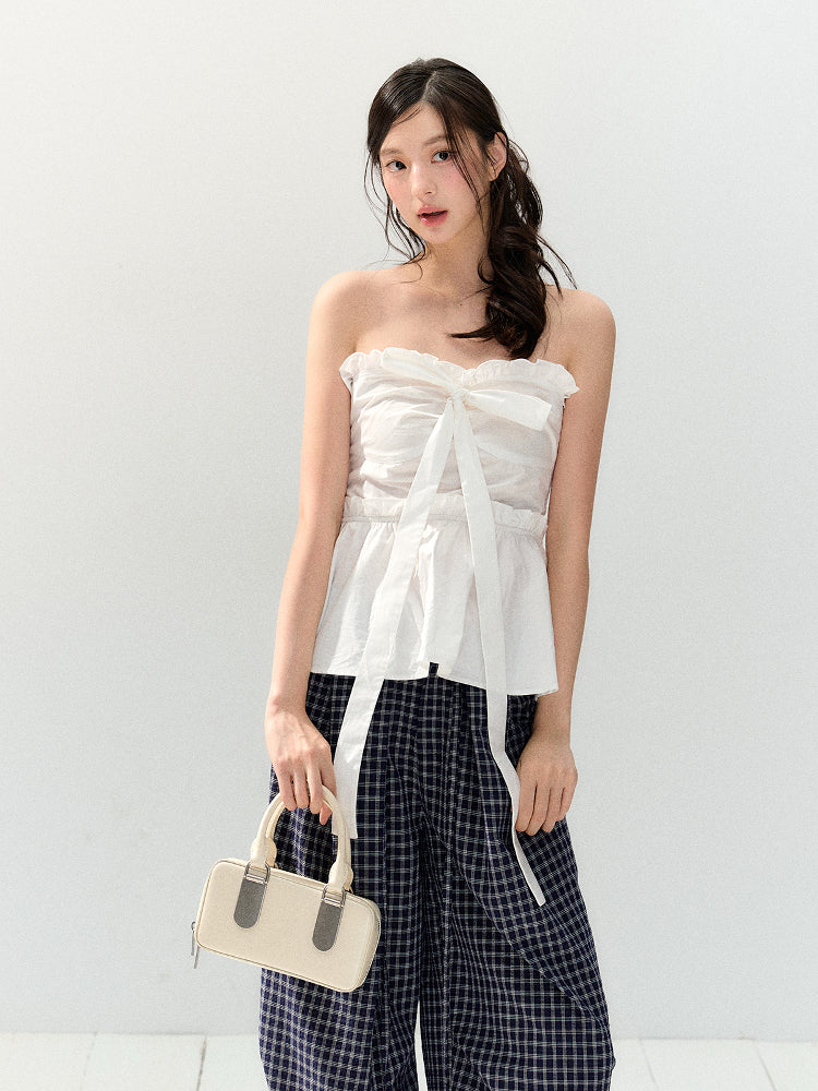 Waist Cinching Lace Cami Top - CHINASQUAD