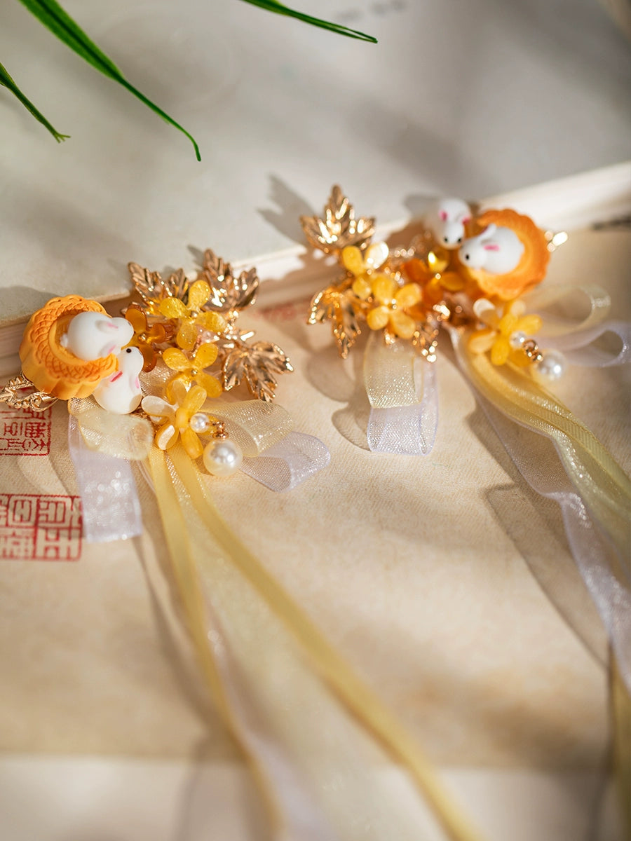 Fairy Tassel Rabbit Hanfu Hair Clip - CHINASQUAD