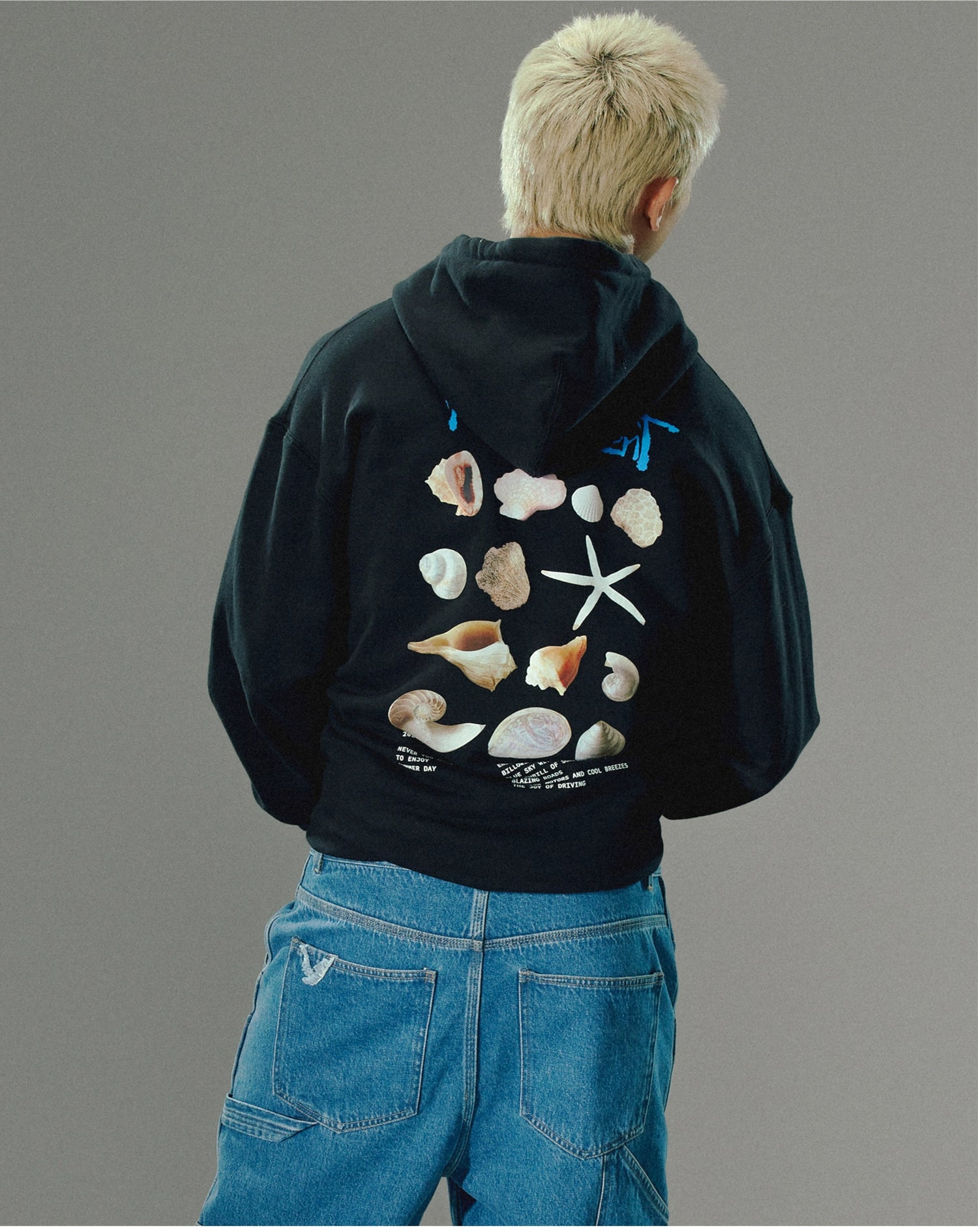 Black Printed Hoodie - CHINASQUAD