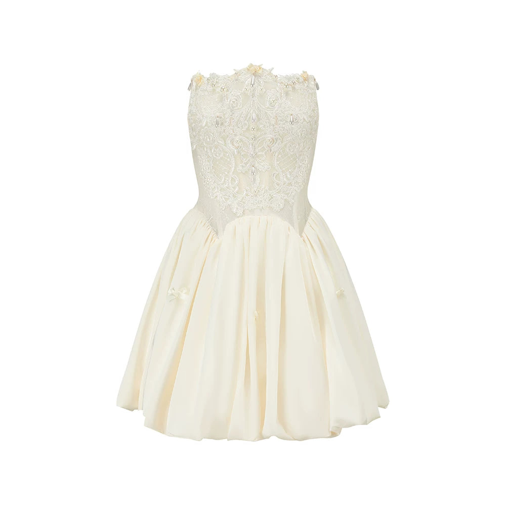 French Corset Sleeveless Party Dress