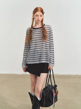 Retro Stripe Versatile Knit T-Shirt - CHINASQUAD