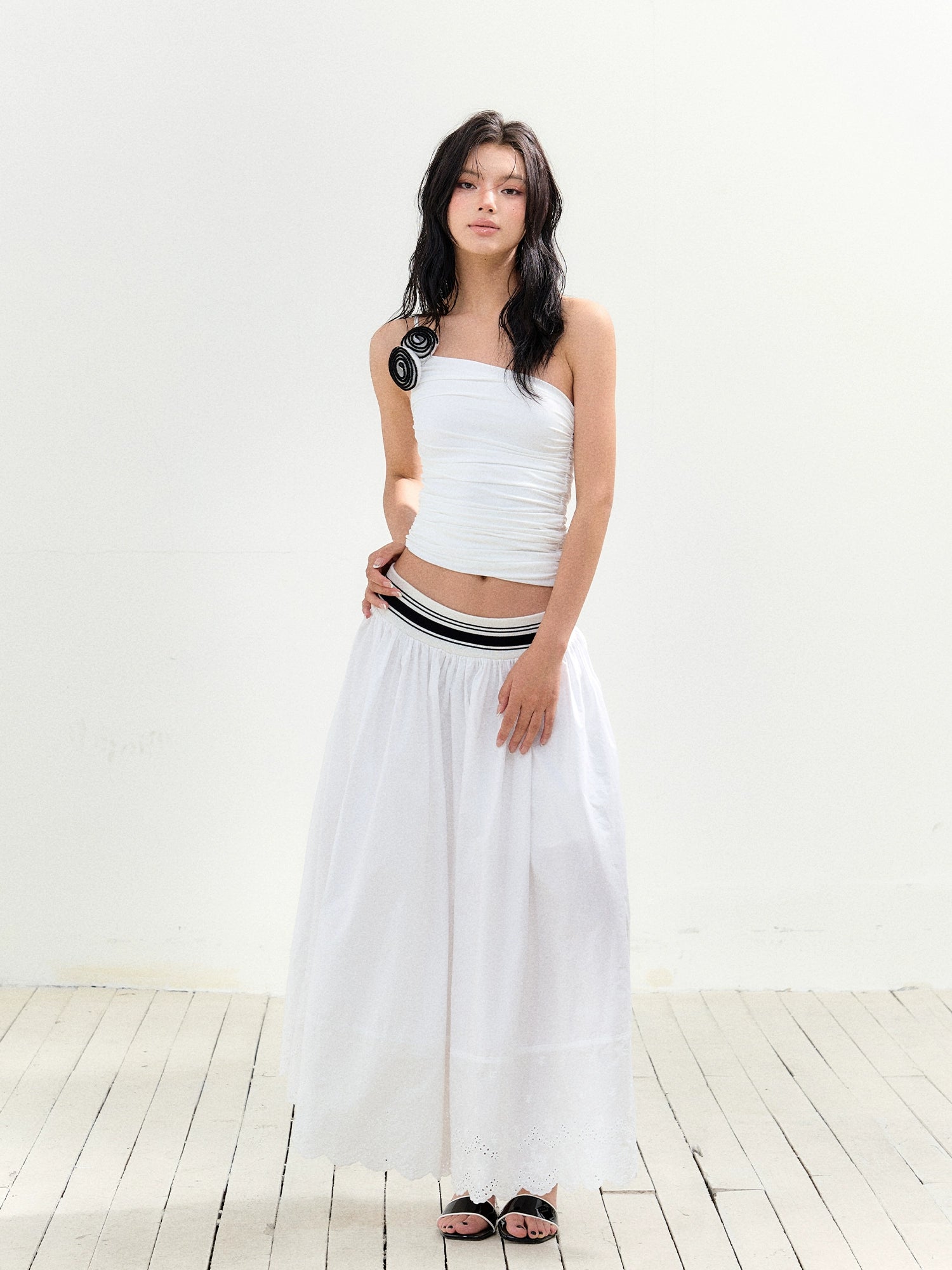 Striped Waistline Tutu Skirt - CHINASQUAD