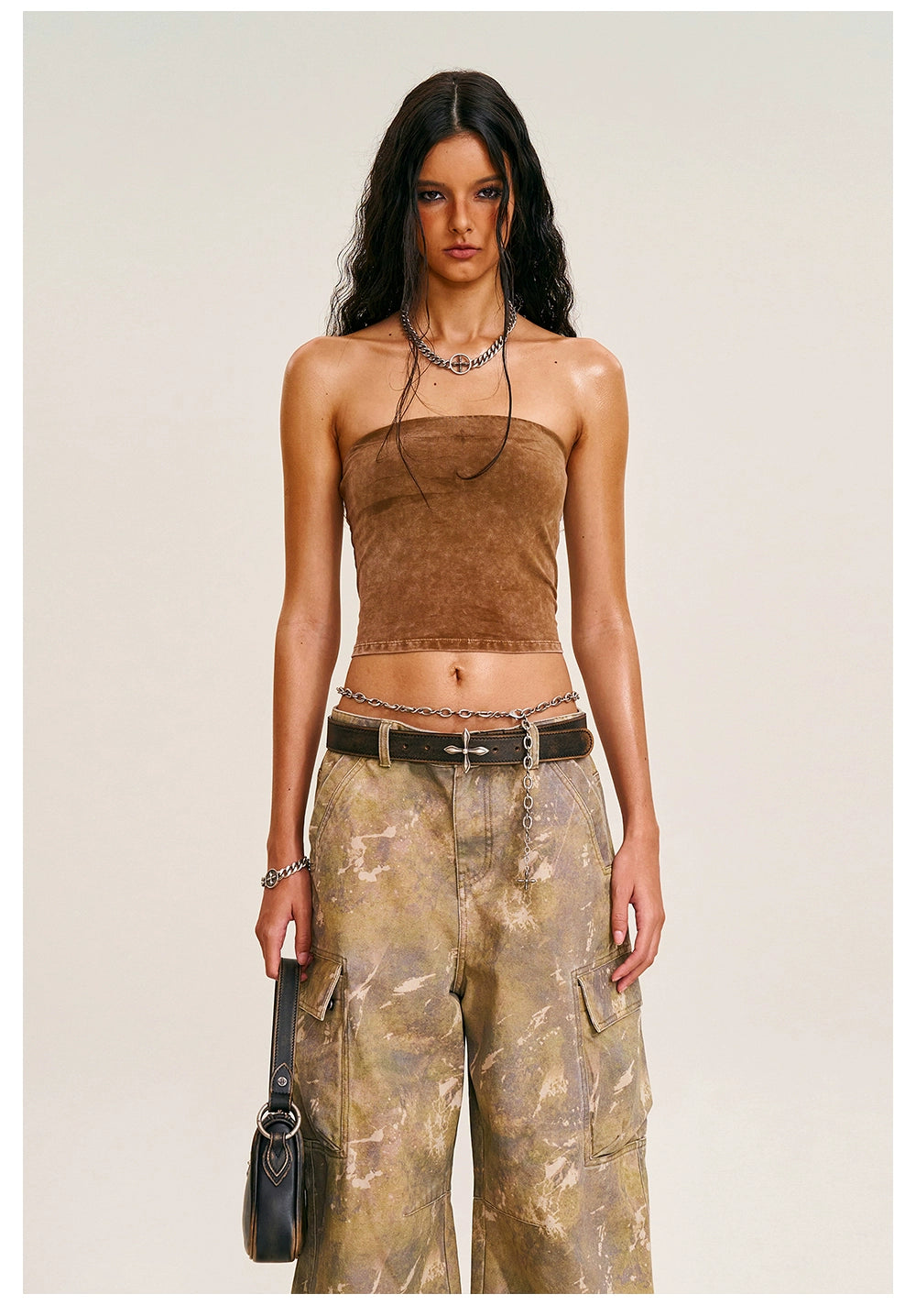 Storm Washed Strapless Bustier - CHINASQUAD