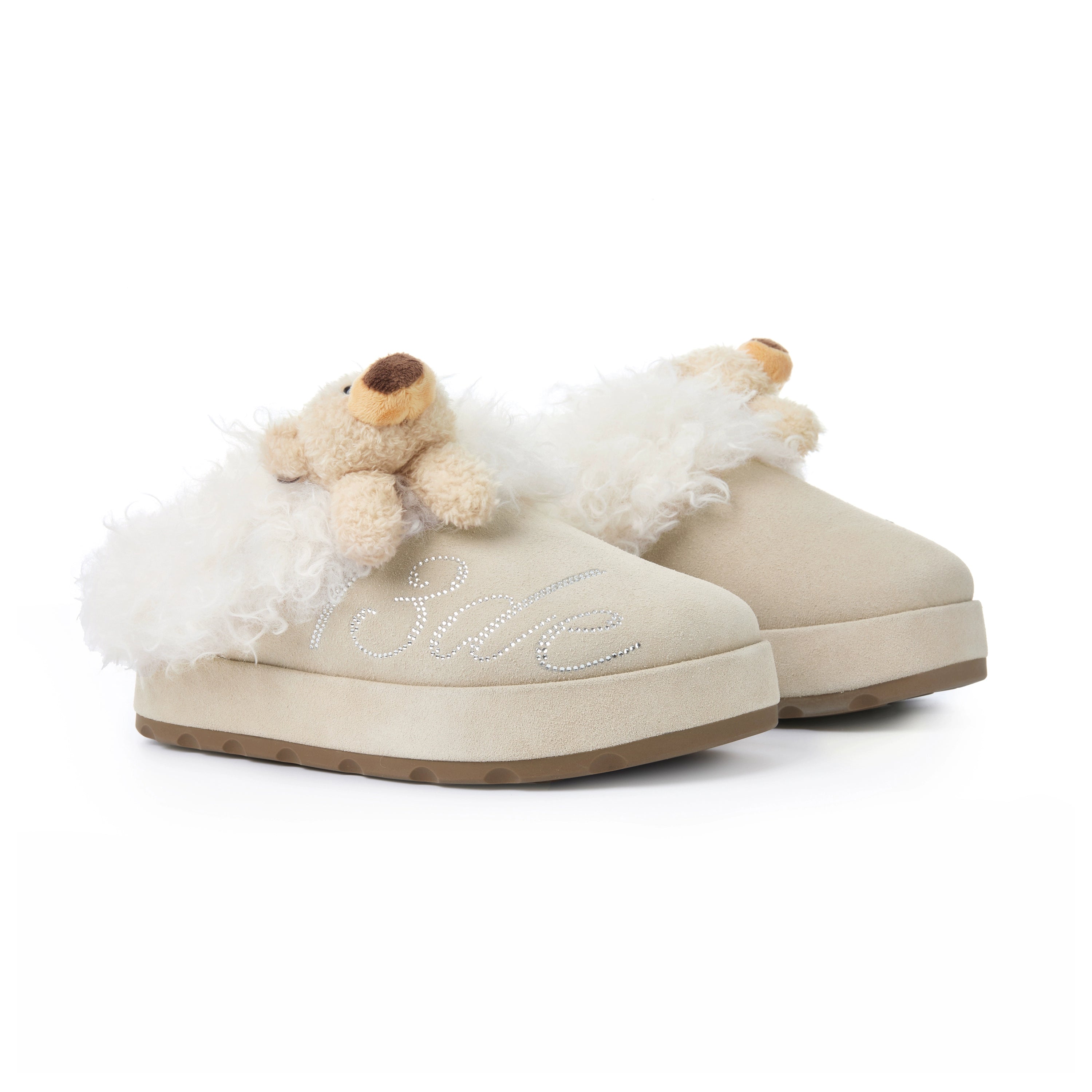 Plush Lined Platform Mule Snow Boots
