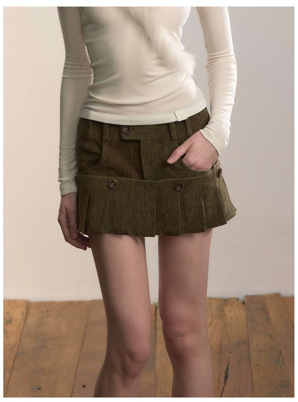 Convertible Detachable Mini Skort