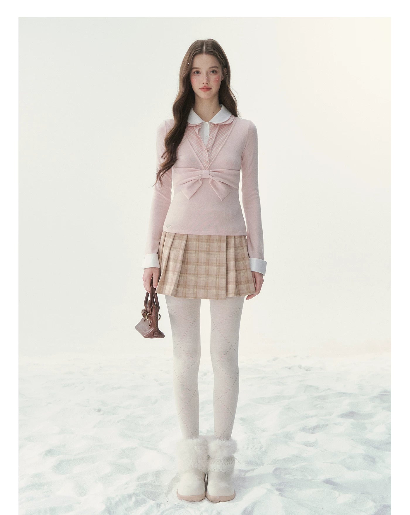 Vintage Peter Pan Collar Layered Blouse