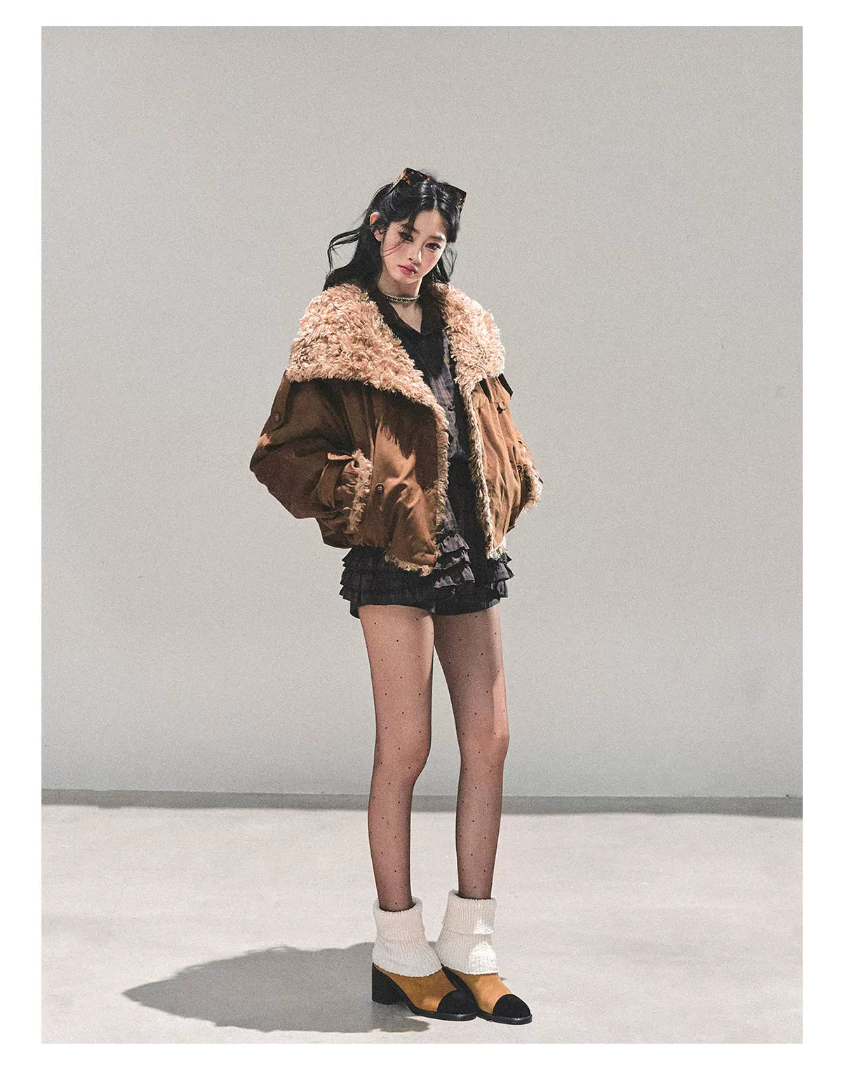 Shearling Winter Puffer Jacket