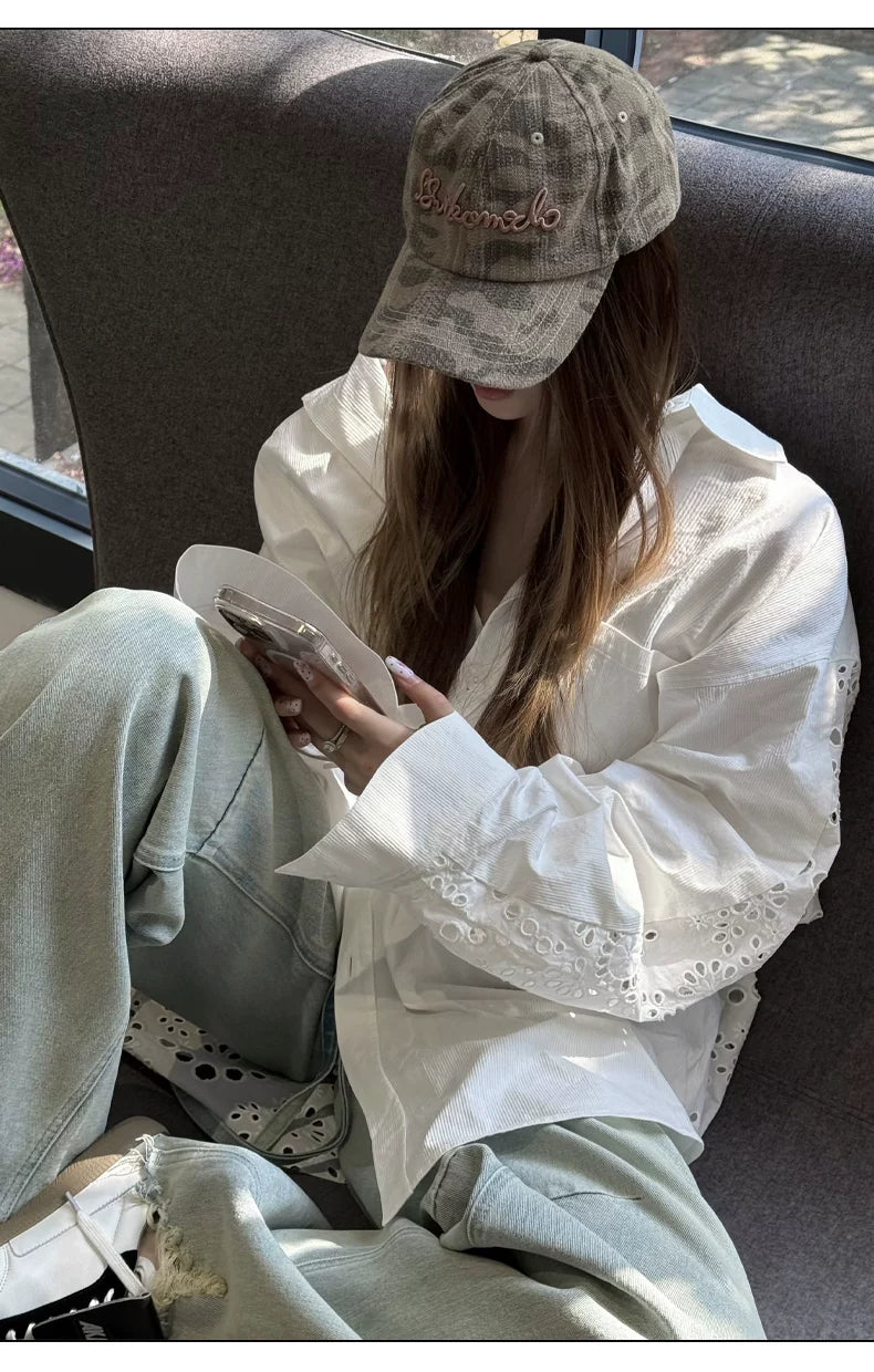 Vintage Camouflage Embroidered Baseball Cap