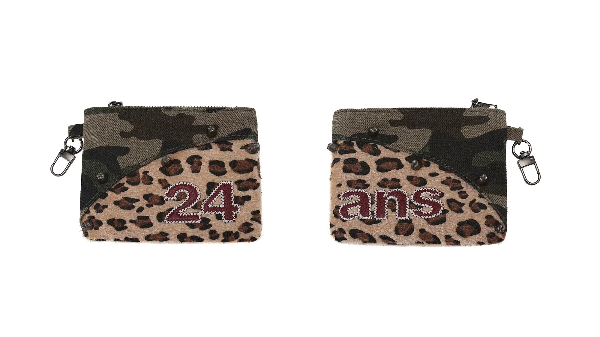 Camo Studded Grunge Card Holder