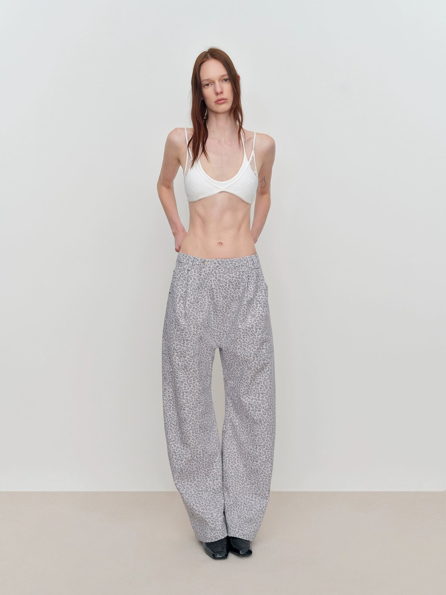 Low-Rise Drop-Crotch Loose Wide-Leg Pants - CHINASQUAD