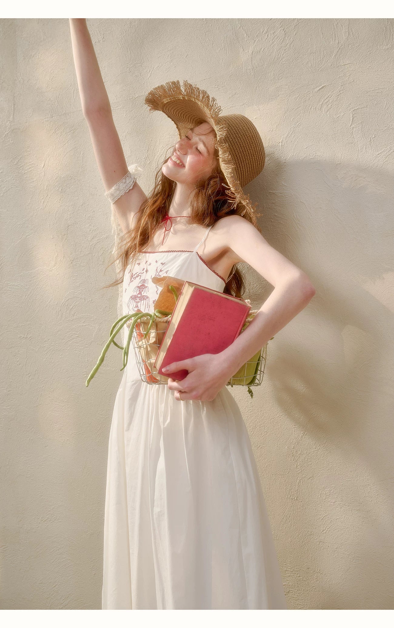 Soap Scent Cotton French White Dress