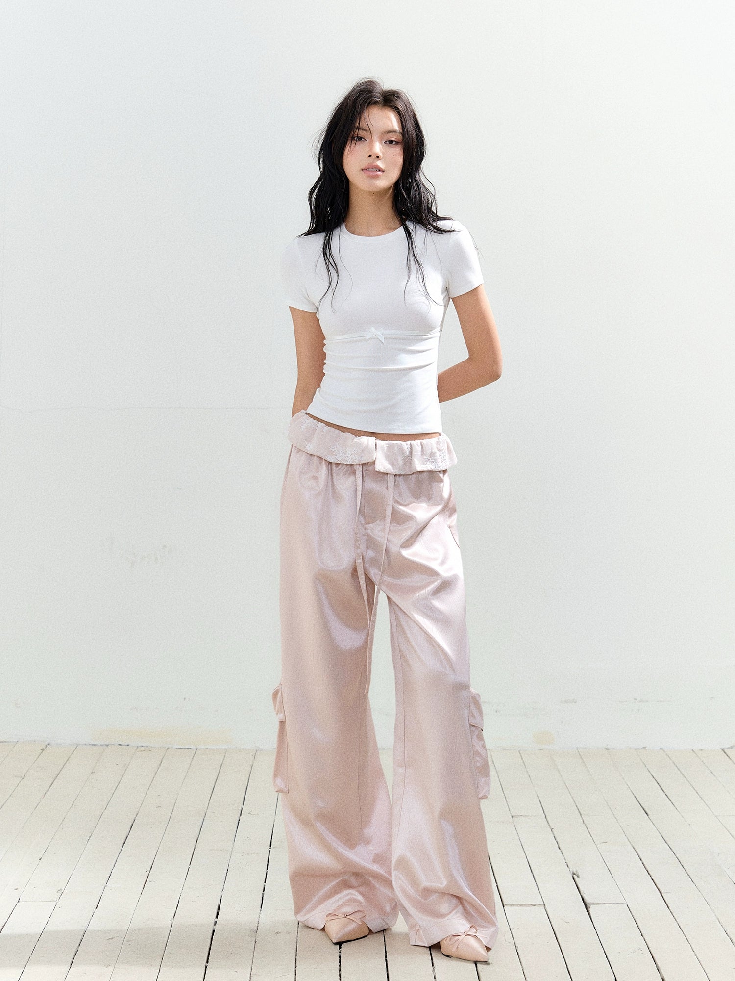 Lace Large Pocket Utility Pants - CHINASQUAD