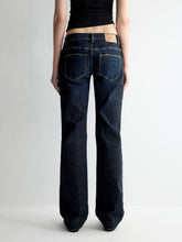 Washed Ultra Low Waist Straight Leg Jeans - CHINASQUAD