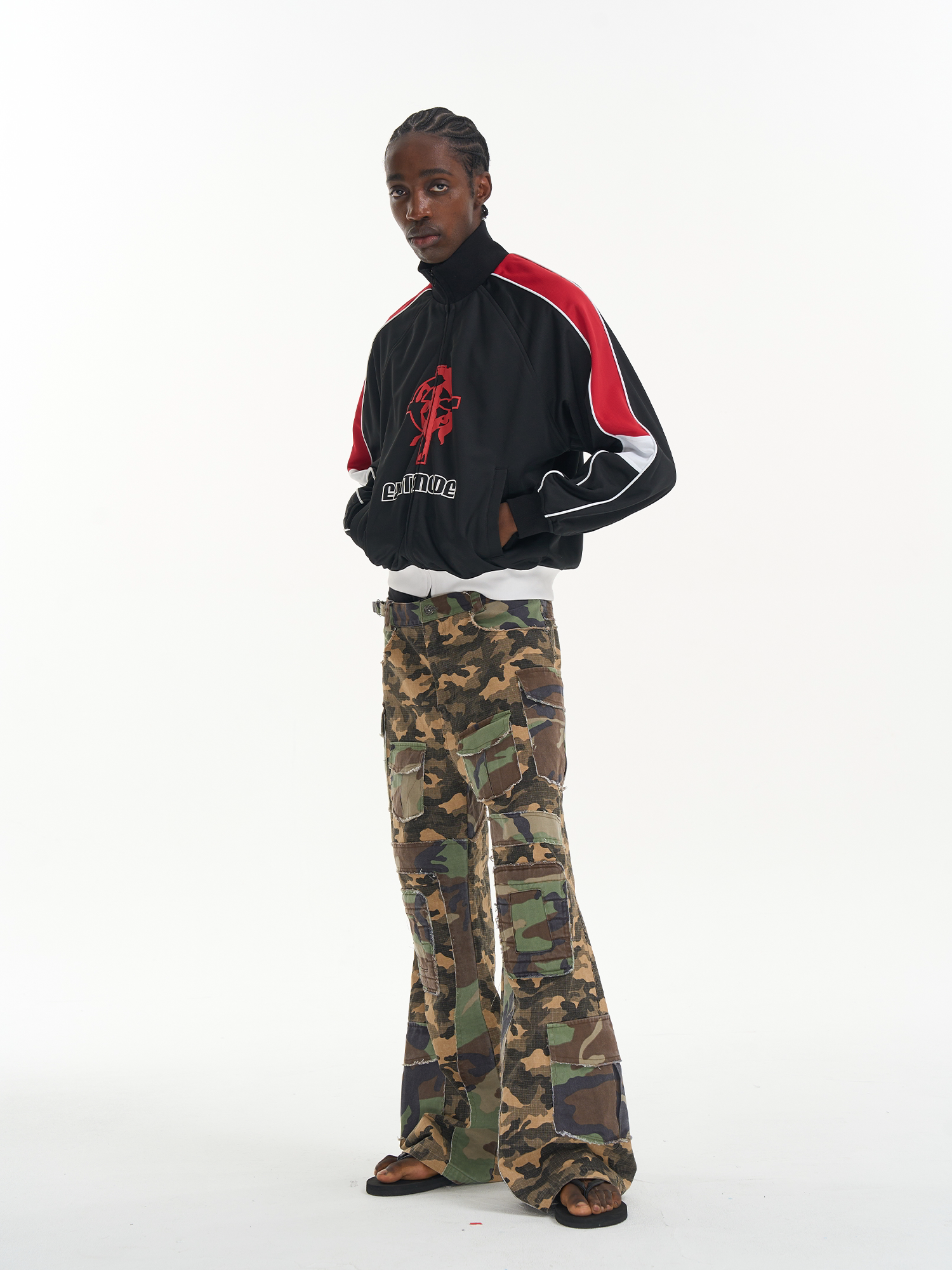 Sport Print Panel Jacket