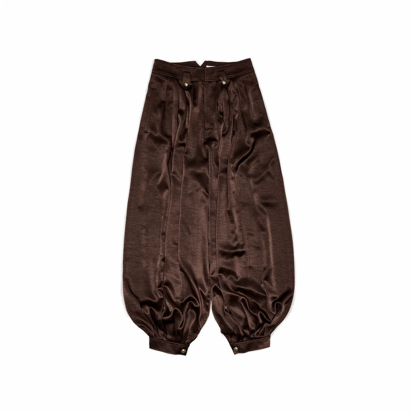 Relaxed Satin Balloon Trousers