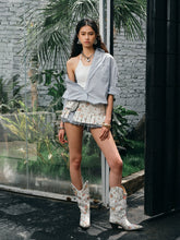 Floral Canvas Waistband Pleated Cummerbund - CHINASQUAD