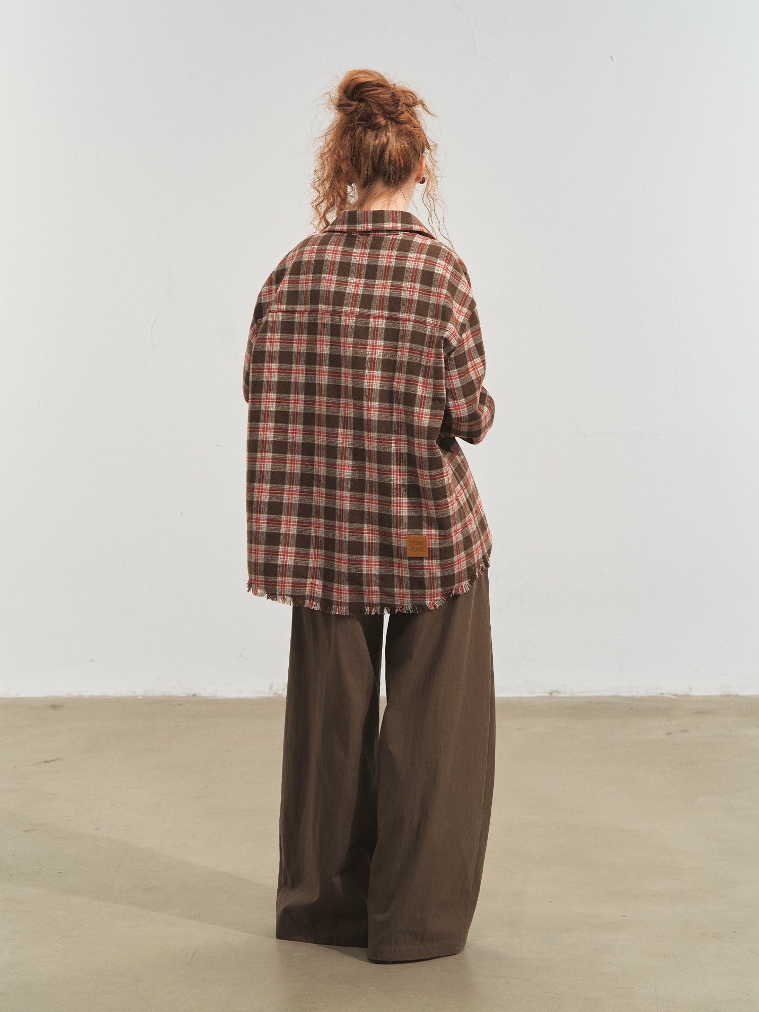 Fun Tassel Plaid Shirt