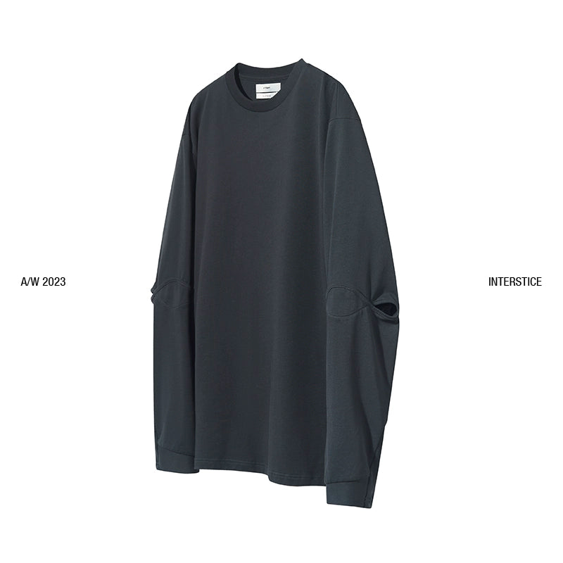 Disjointed Structure Long Sleeve T-Shirt - CHINASQUAD