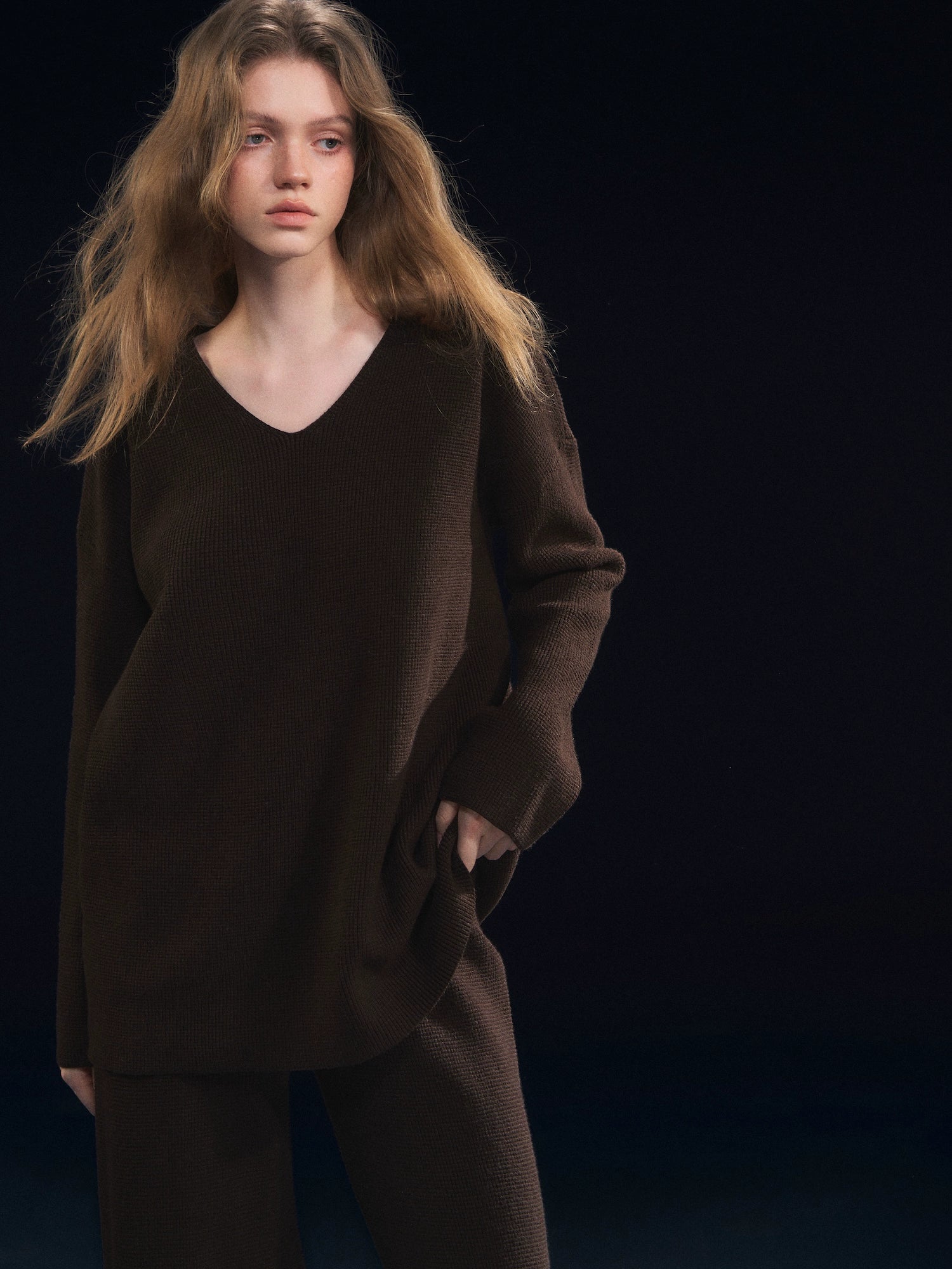 Waffle-Knit Lounge Set