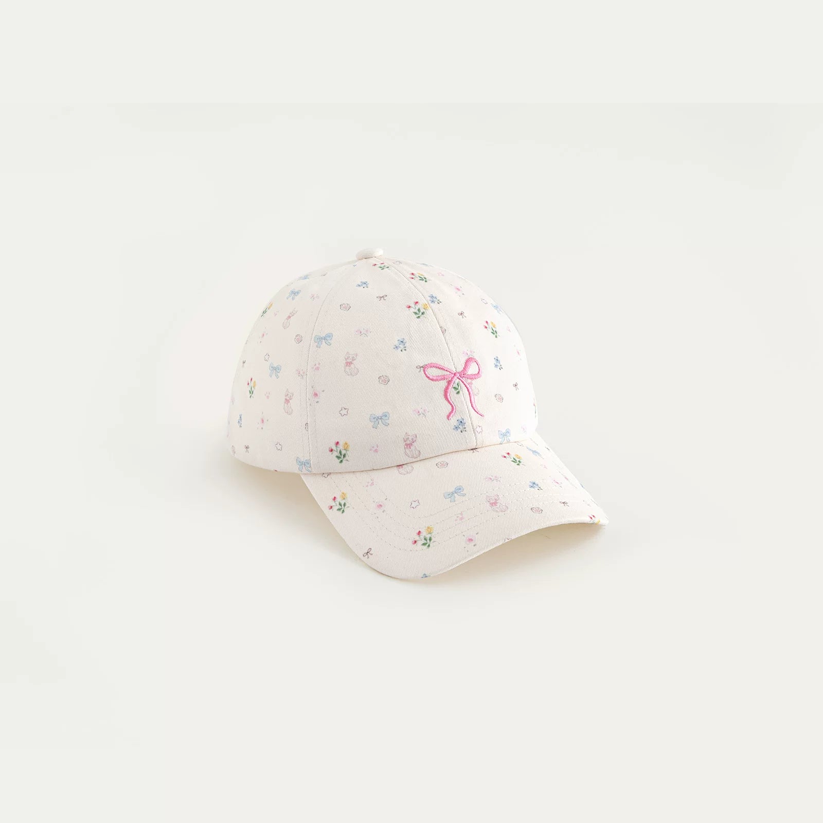 Vintage Floral Embroidered Girl Baseball Cap
