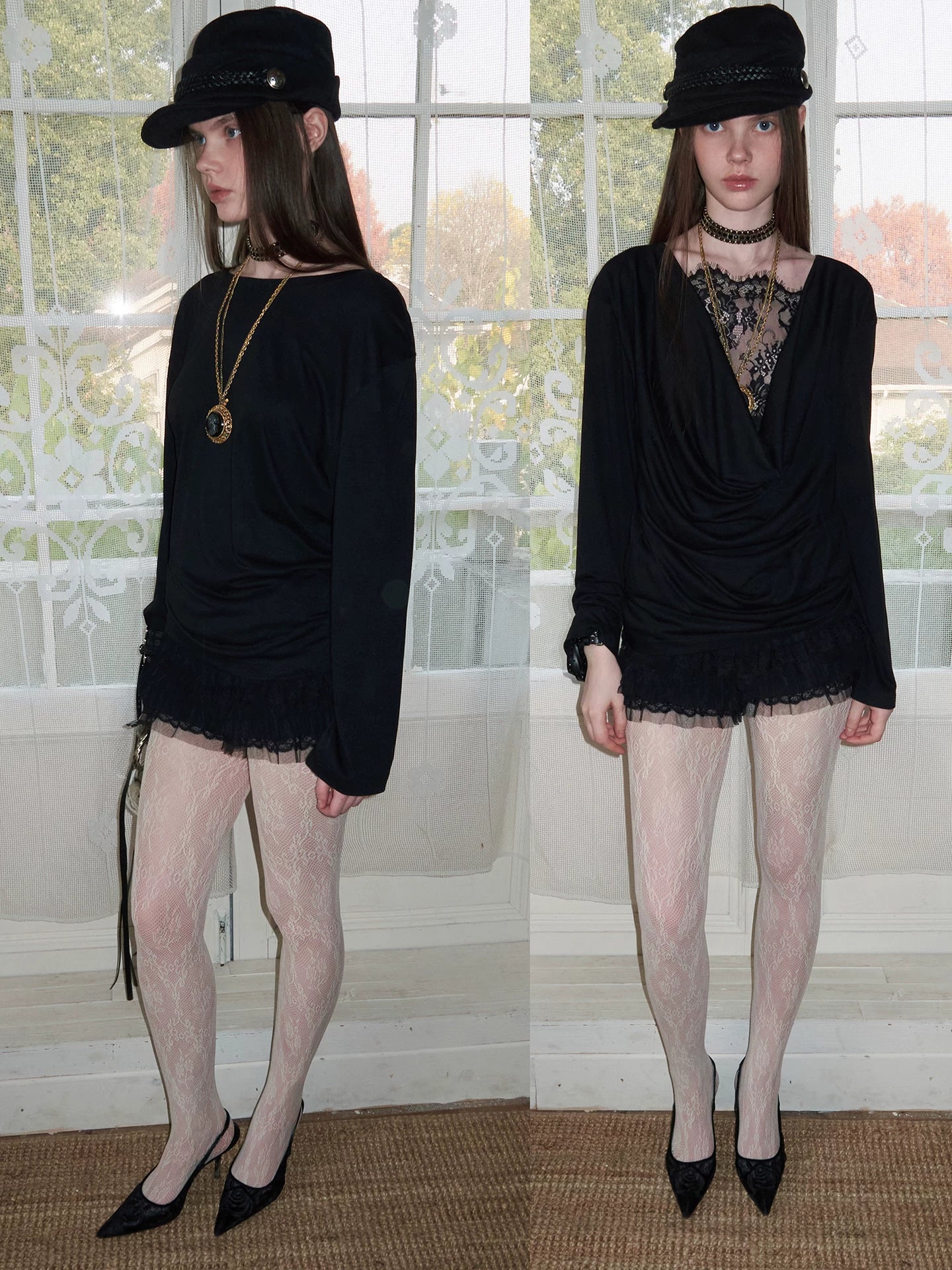 Two-Way Layered Long Sleeve Base Layer