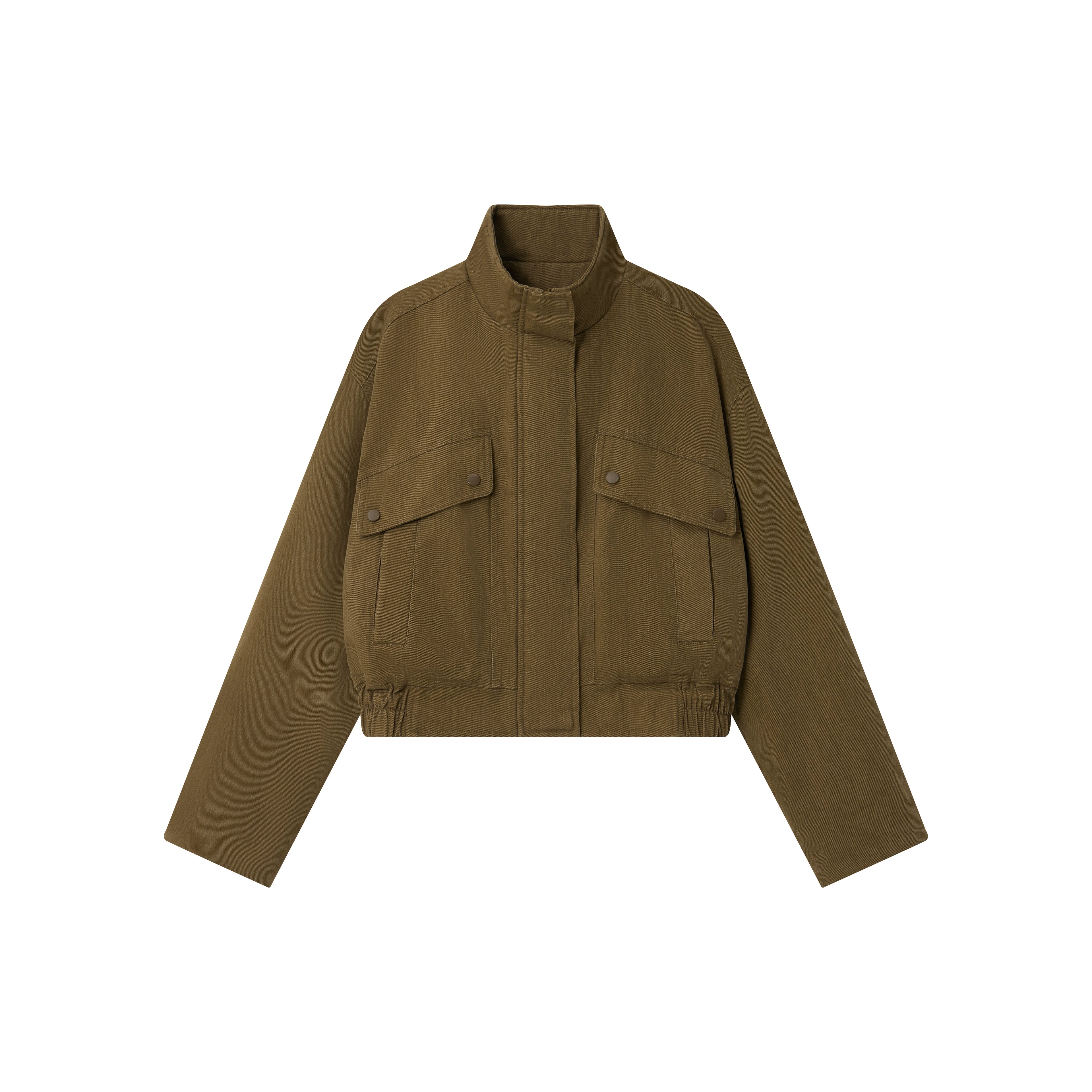 Vintage Washed Cotton Padded Workwear Jacket