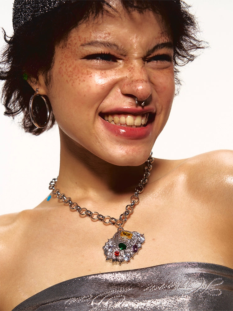 Original Colored Diamond Dopamine Shell Necklace - CHINASQUAD