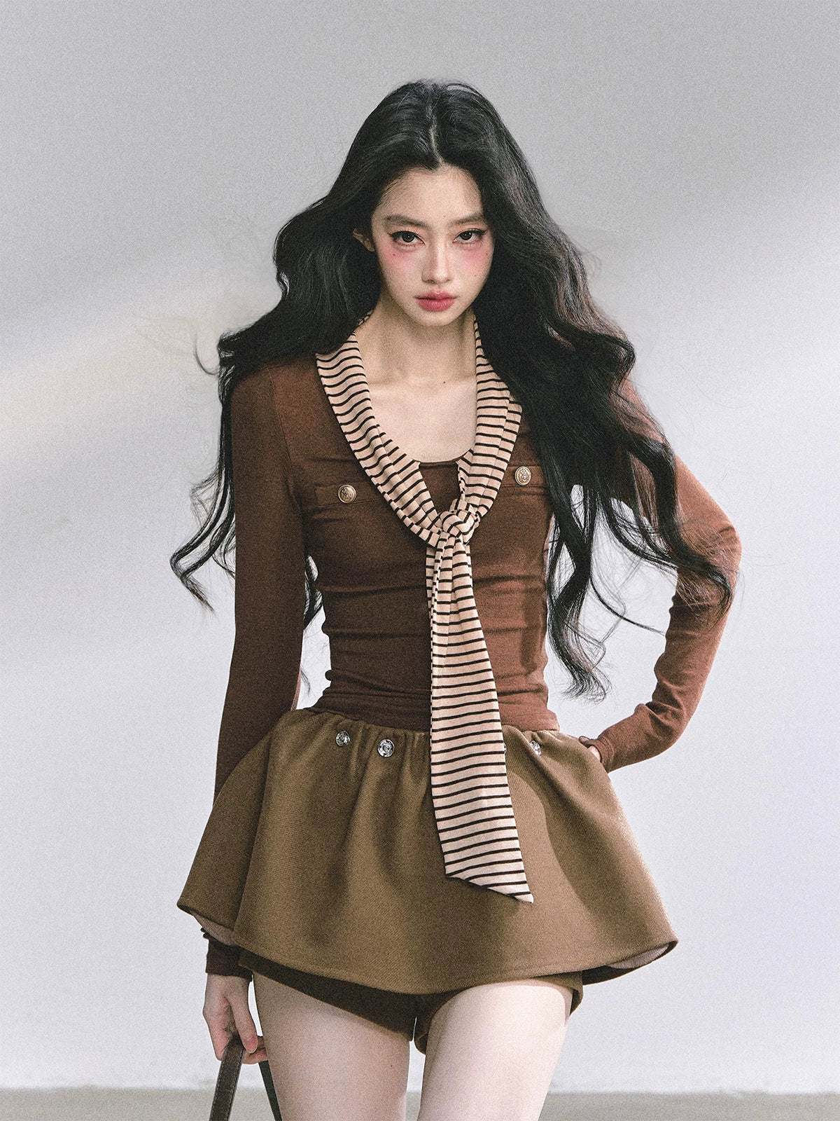 Striped Long-Sleeve Slim-Fit T-Shirt