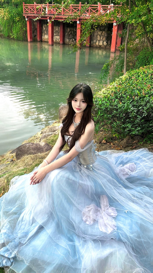 Petal Shatter Reverie Couture Gown