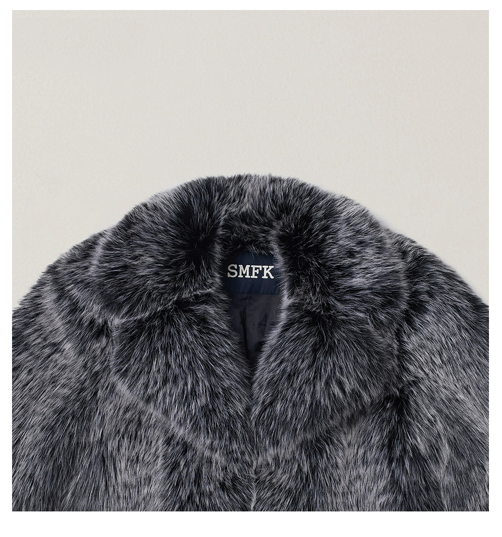 Cross Relic Wilderness Hunter Cropped Faux Fur Jacket