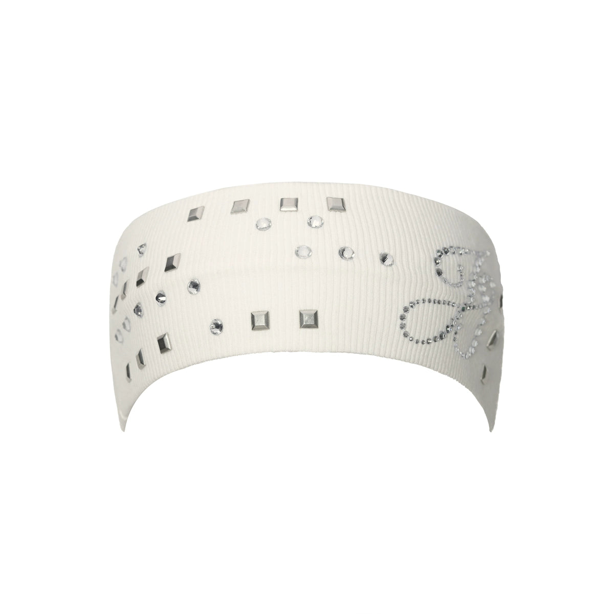 Crystal-Stud Logo Stretch Headband