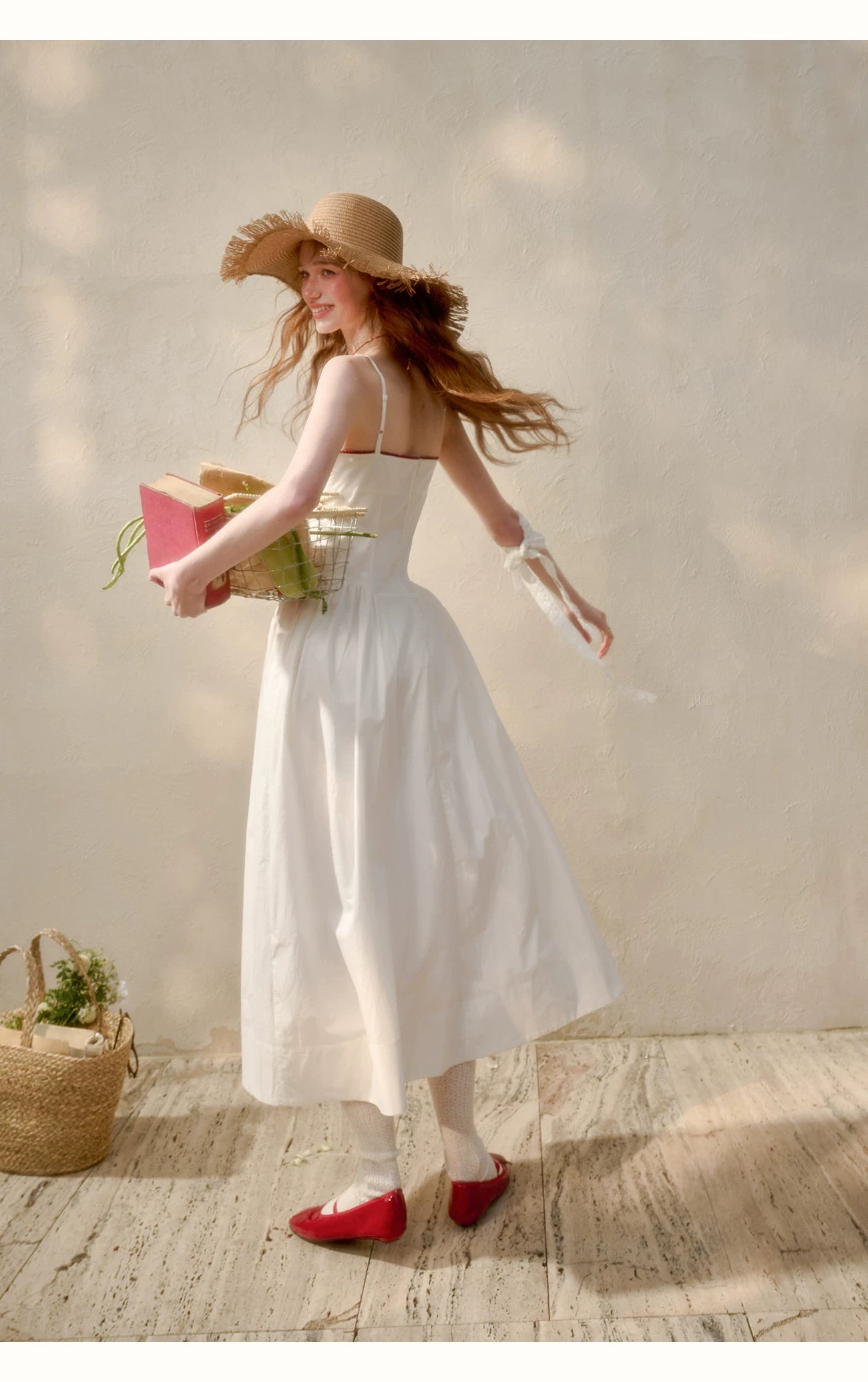 Soap Scent Cotton French White Dress