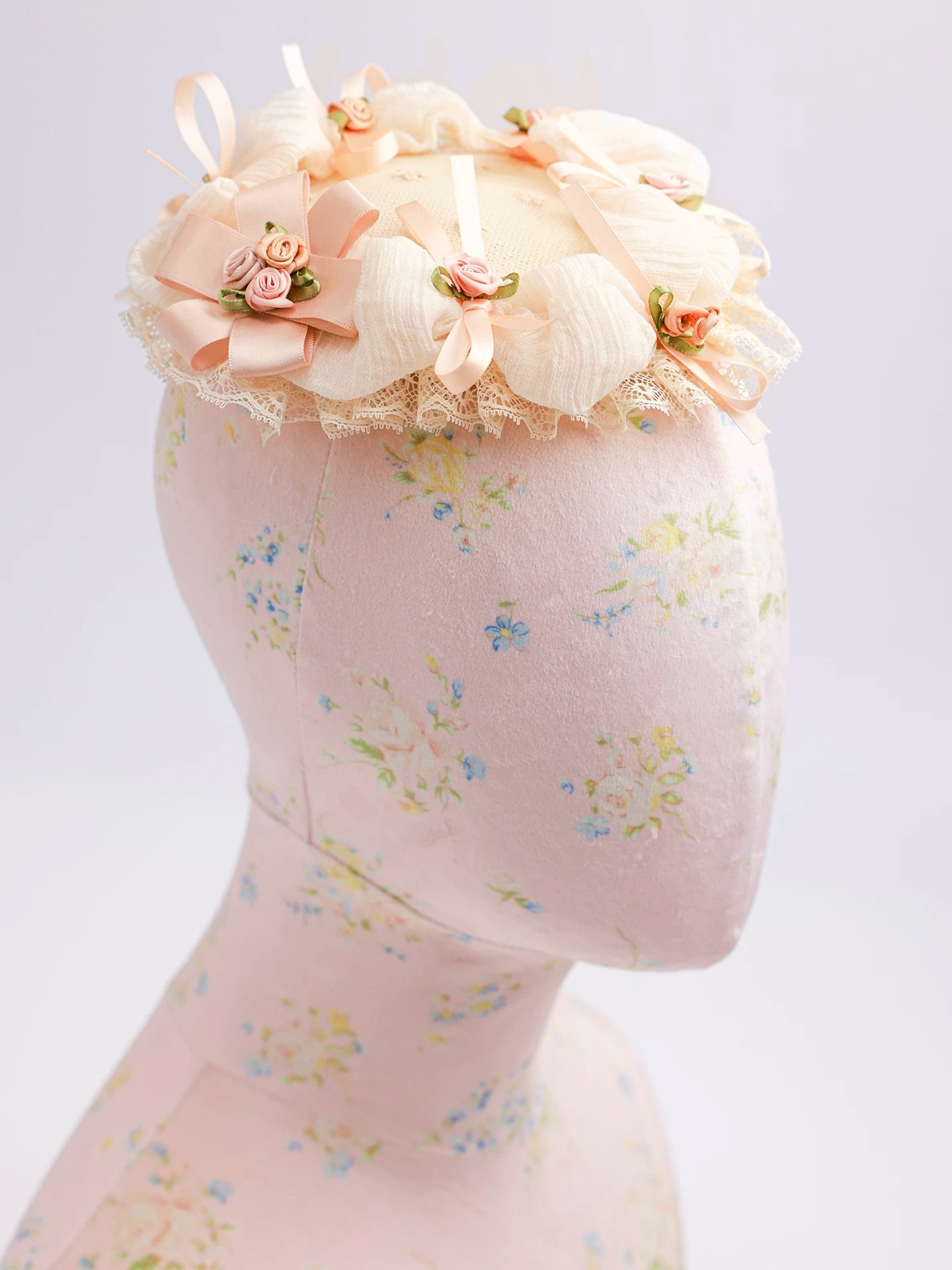 Amour Reverie Lace Bow Mini Hat Hairpiece