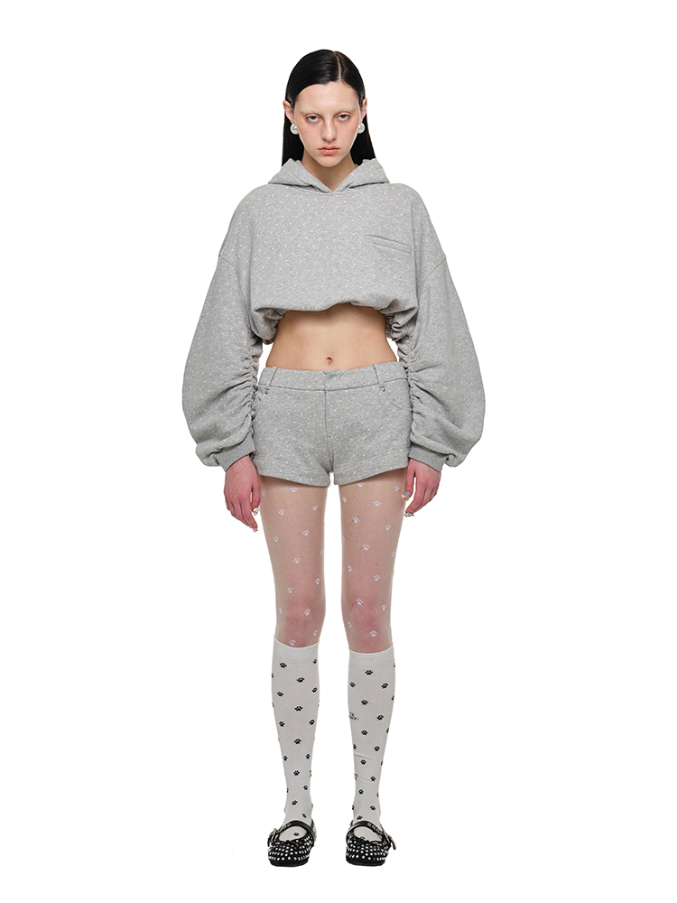 Cat Paw Cropped Hoodie - CHINASQUAD
