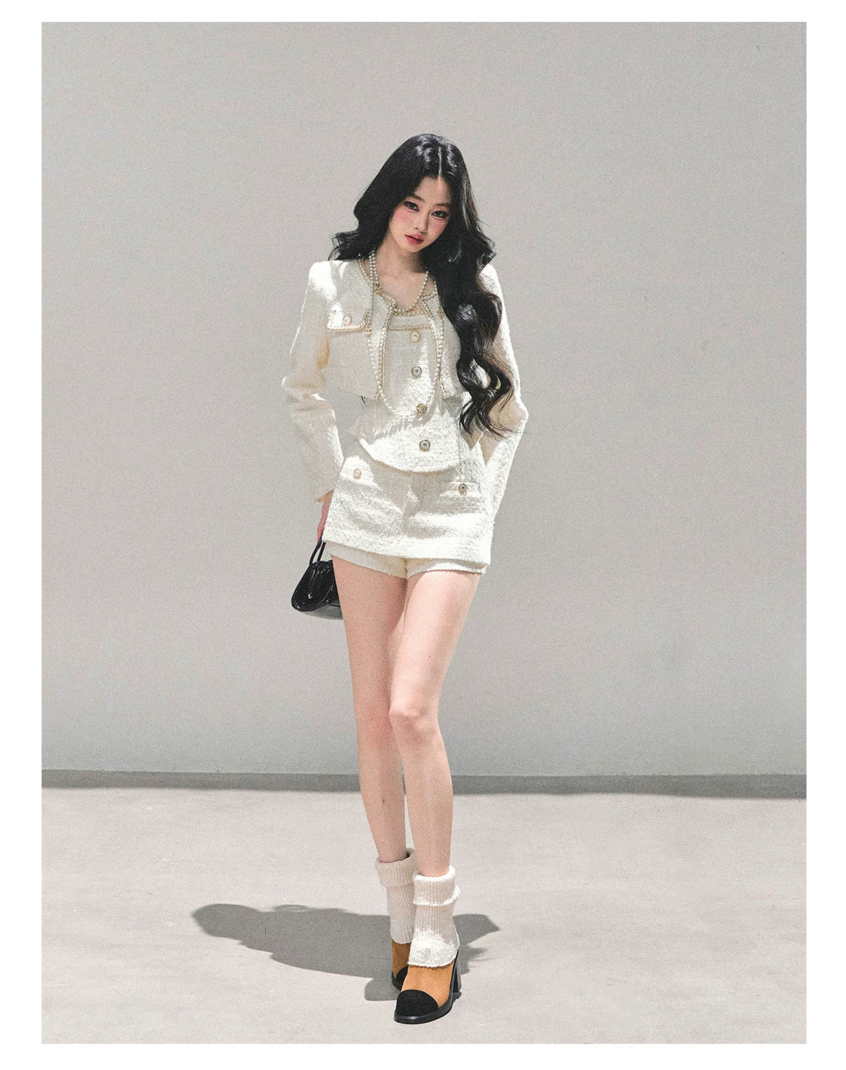 Tweed-Inspired Three-Piece Set