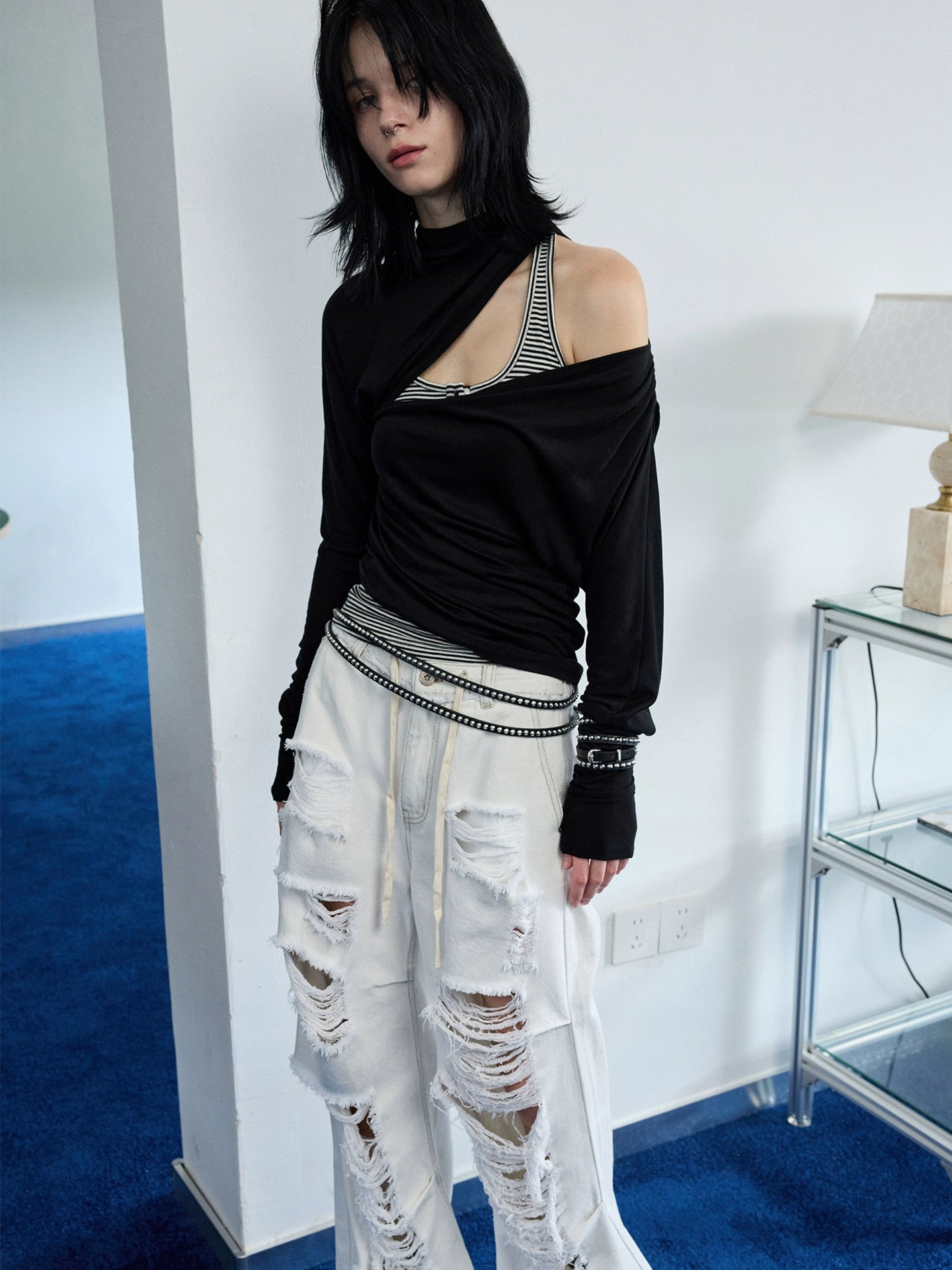 Tencel Wool Ruched T-Shirt - CHINASQUAD