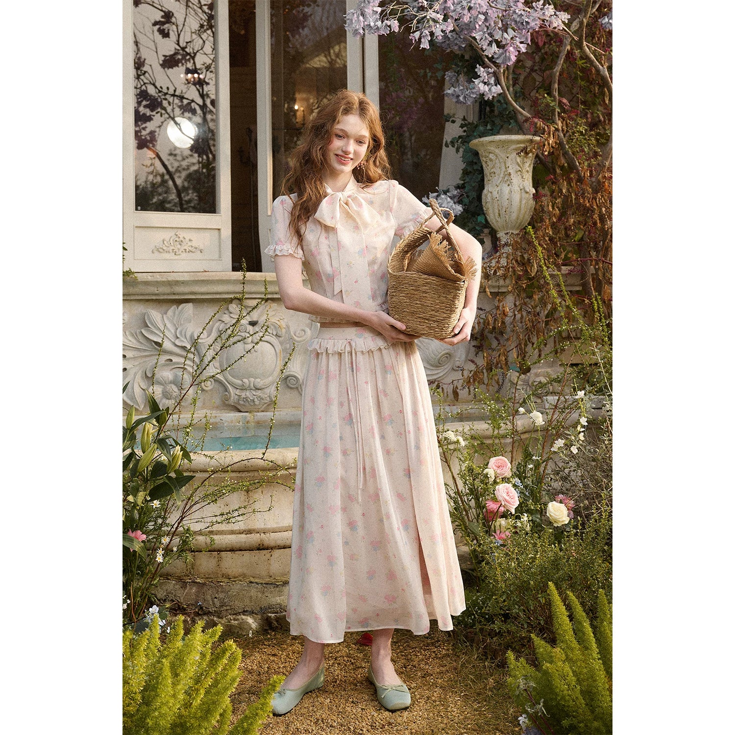 Island Holiday Chiffon Printed Set