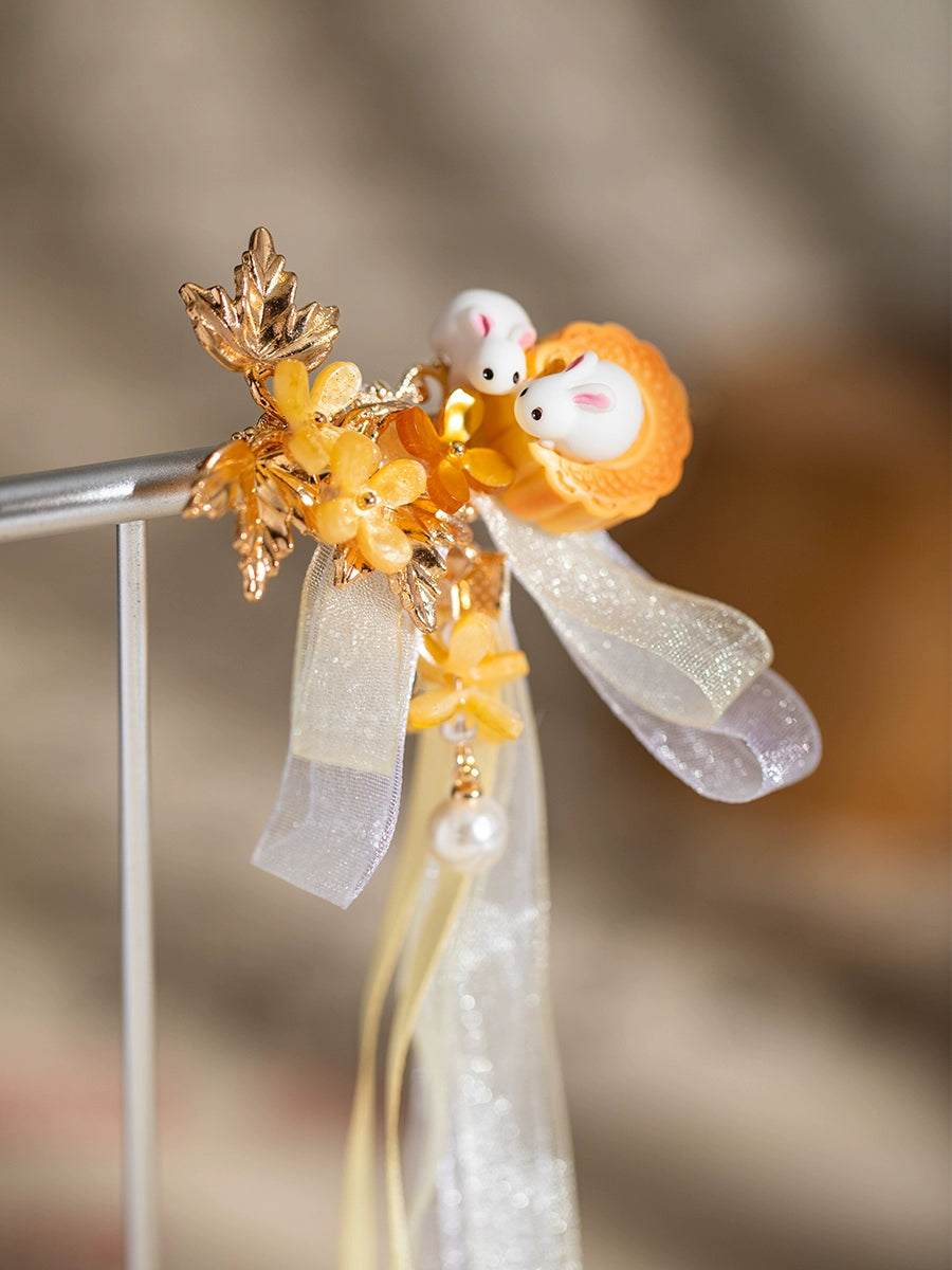 Fairy Tassel Rabbit Hanfu Hair Clip - CHINASQUAD