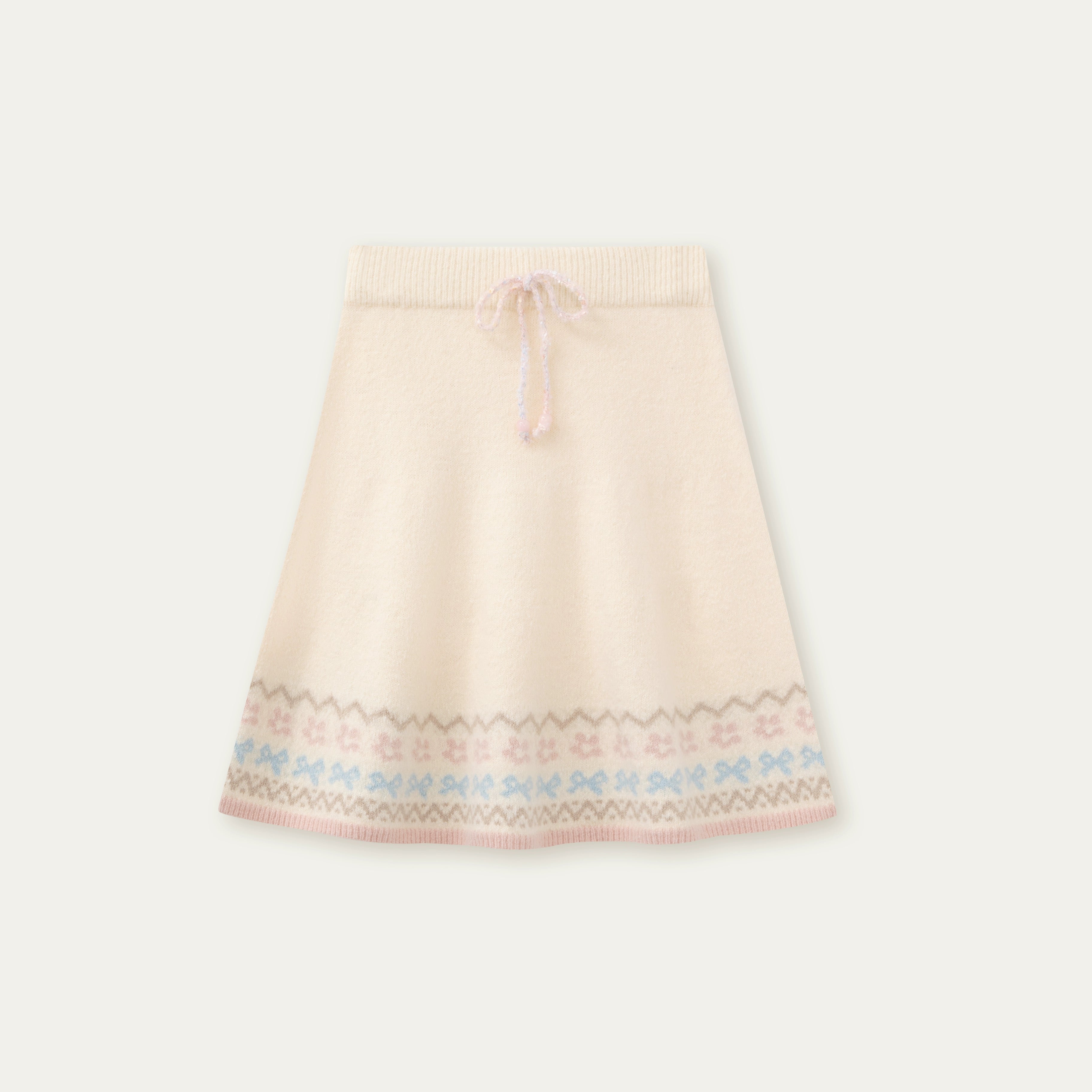 Fair Isle Cat Motif Knit Set - CHINASQUAD